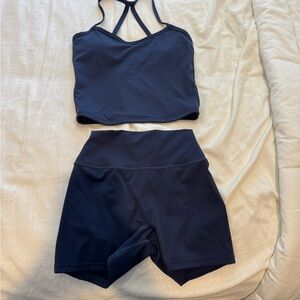 Navy Blue Workout Set (never worn)